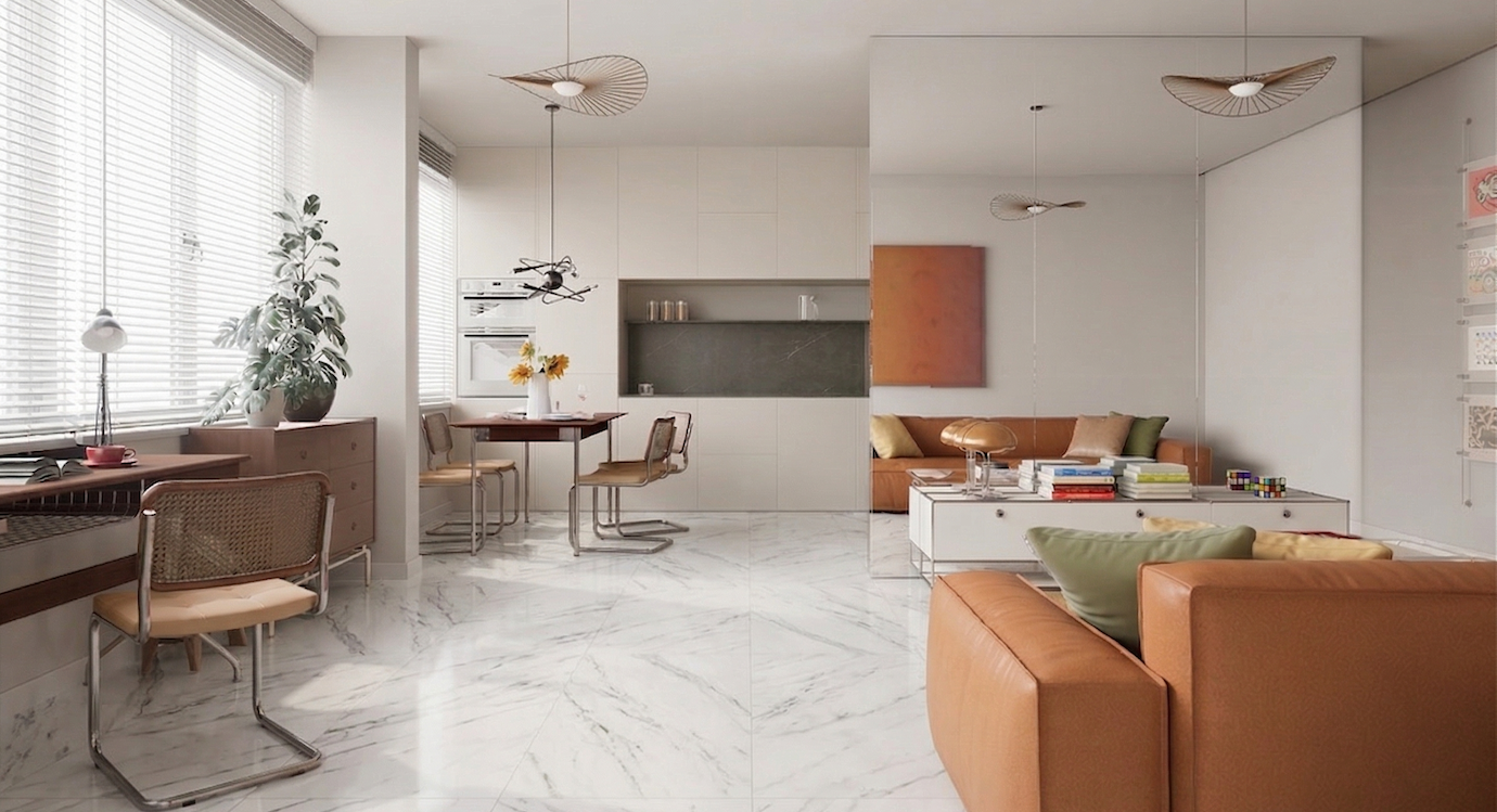 石晶地板鋪設效果