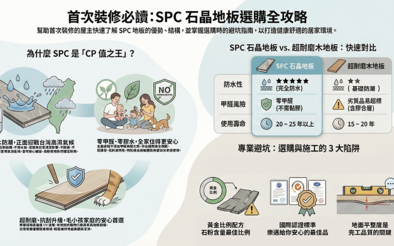 SPC 石晶地板的環保性與健康安全性超安心
